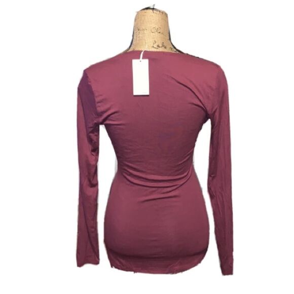 NWT Vertigo Paris Merlot top size M - Picture 2 of 4